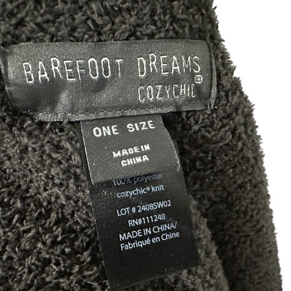 Barefoot Dreams Cozychic Womens Blanket Wrap One Size Carbon Gray - Picture 13 of 13